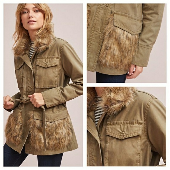 Anthropologie Jackets & Blazers - NWT Anthropologie Faux Fur Field Parka Jacket S